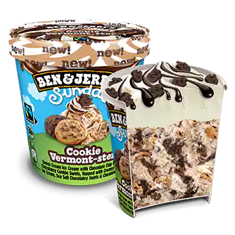 Cookie Vermont-ster Sundae 465 ml